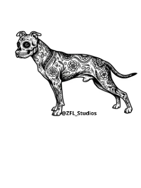 Dia de los Muertos - American Pit Bull Terrier product image (2)