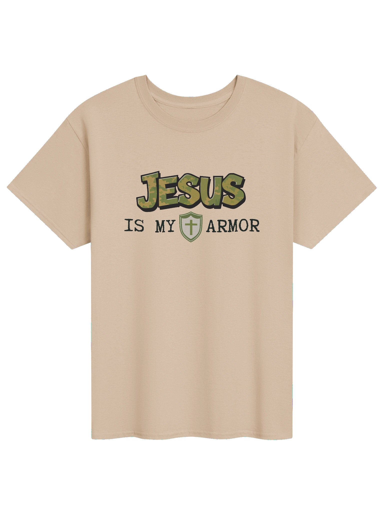 Jesus Is My Armor Camo Streetwear T-shirt product image (49)