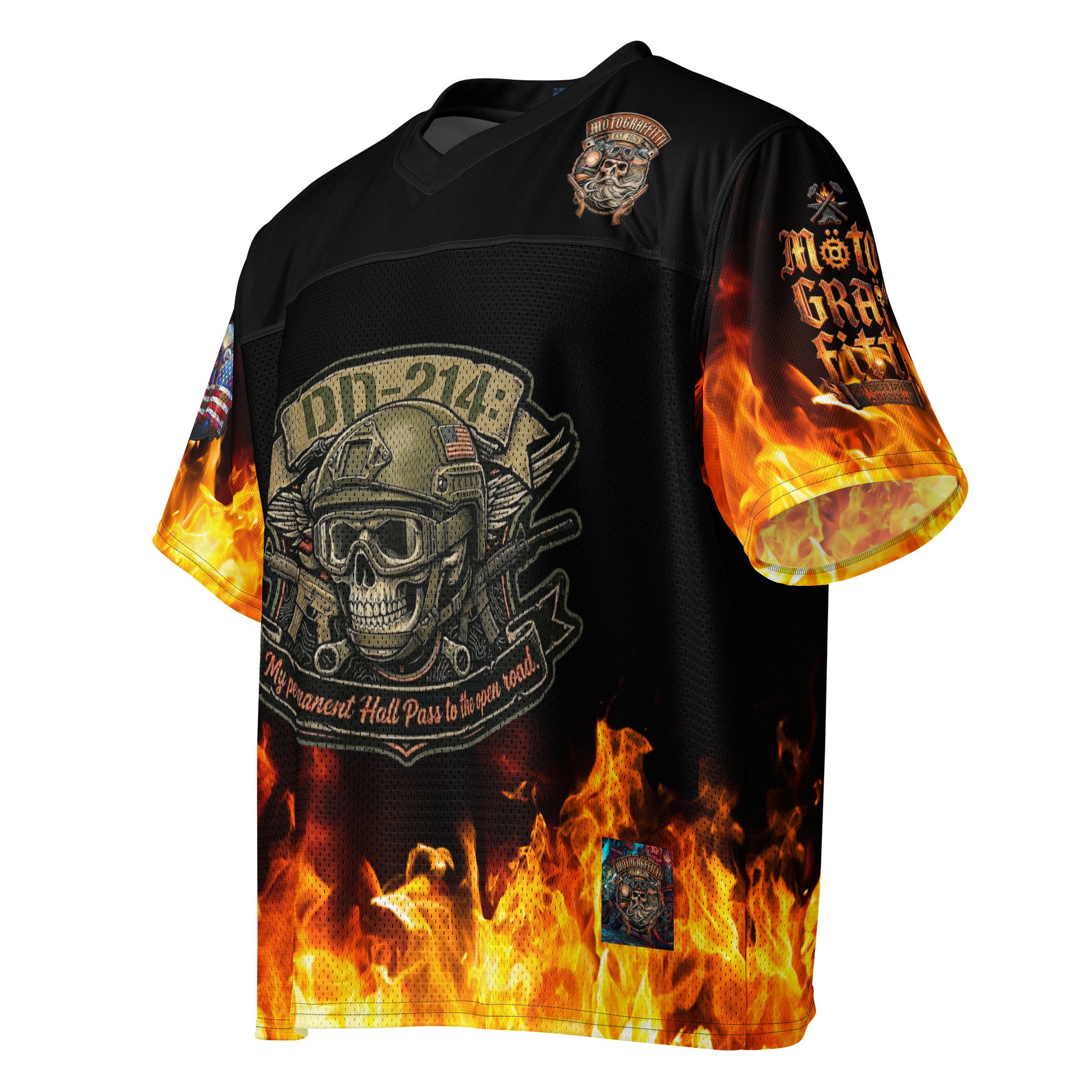 MötoGraffitti DD214 Football Jersey product image (3)