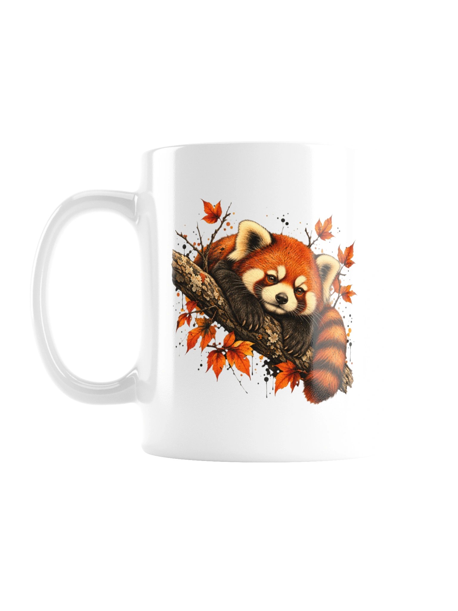 Autumn Red Panda Ceramic Mug product image (1)