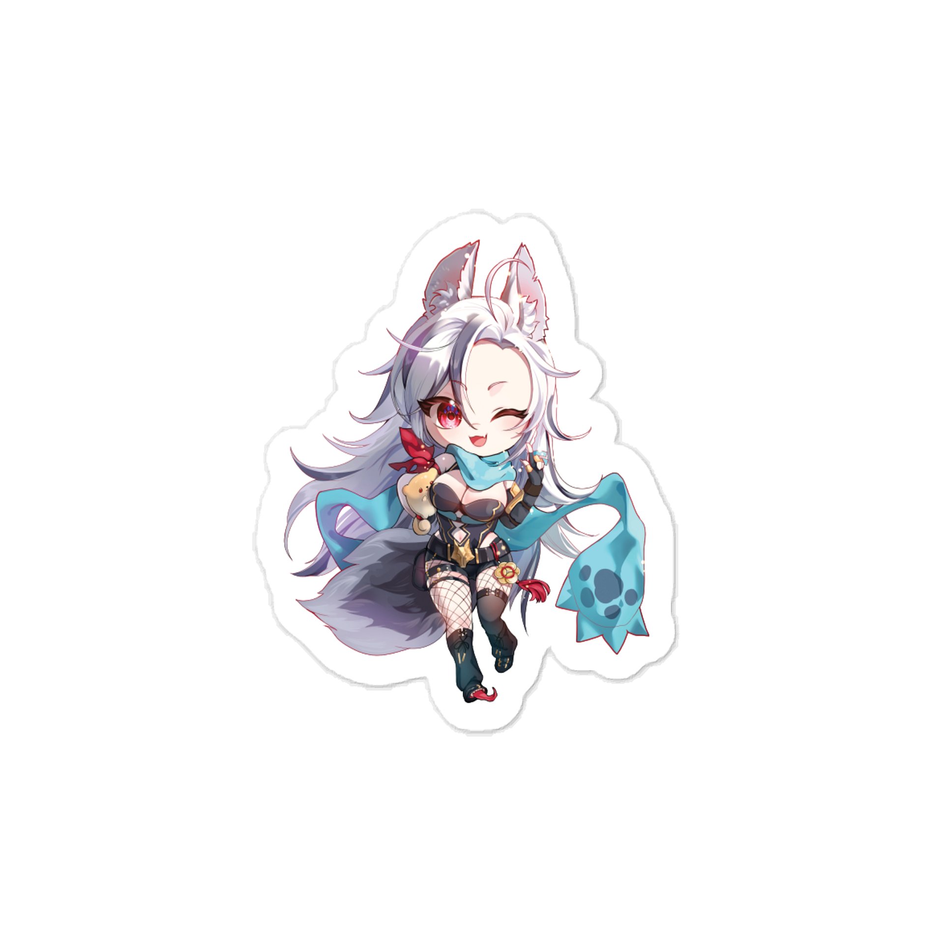 Paws Chibi-Style Fluffy Tail Decal product image (1)