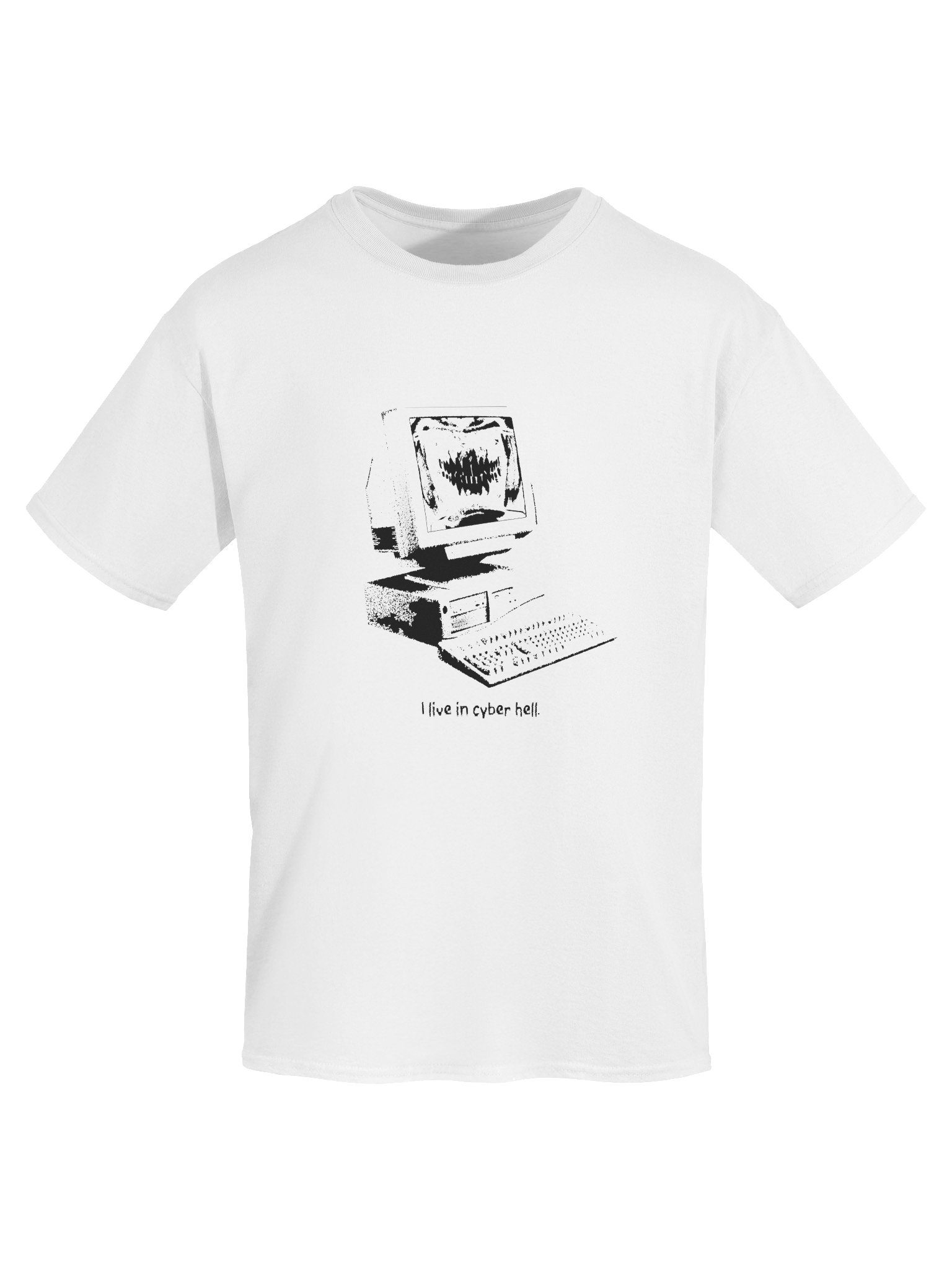 Cyber Hell White Tee product image (5)