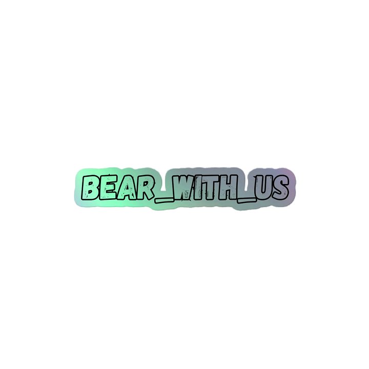 Bear With Us Logo Sticker product image (2)