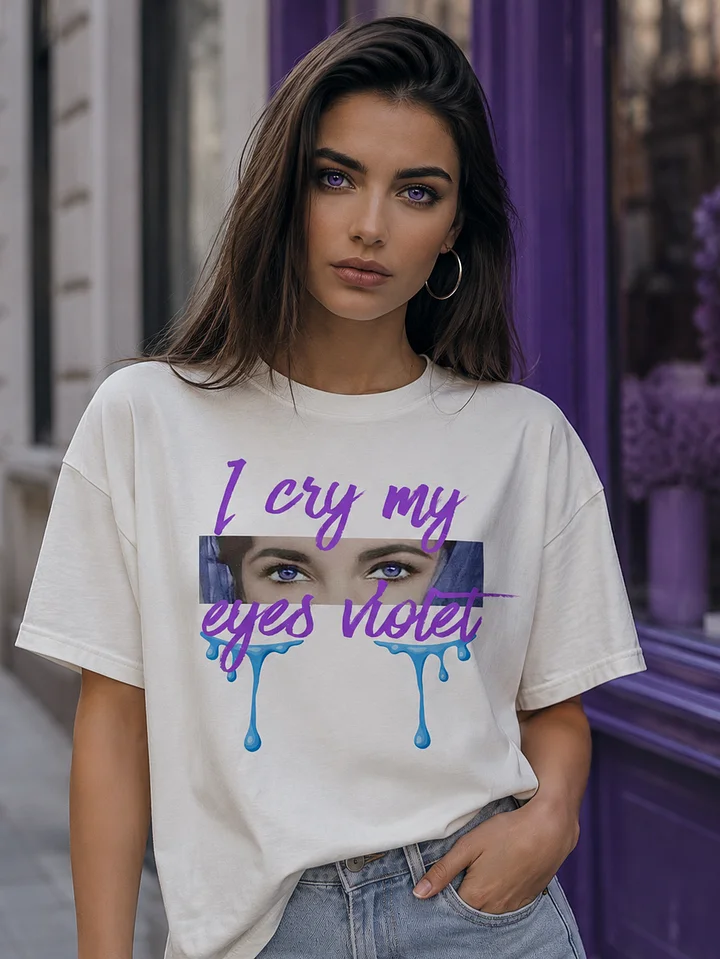 I Cry My Eyes Violet Graphic Tee product image (1)