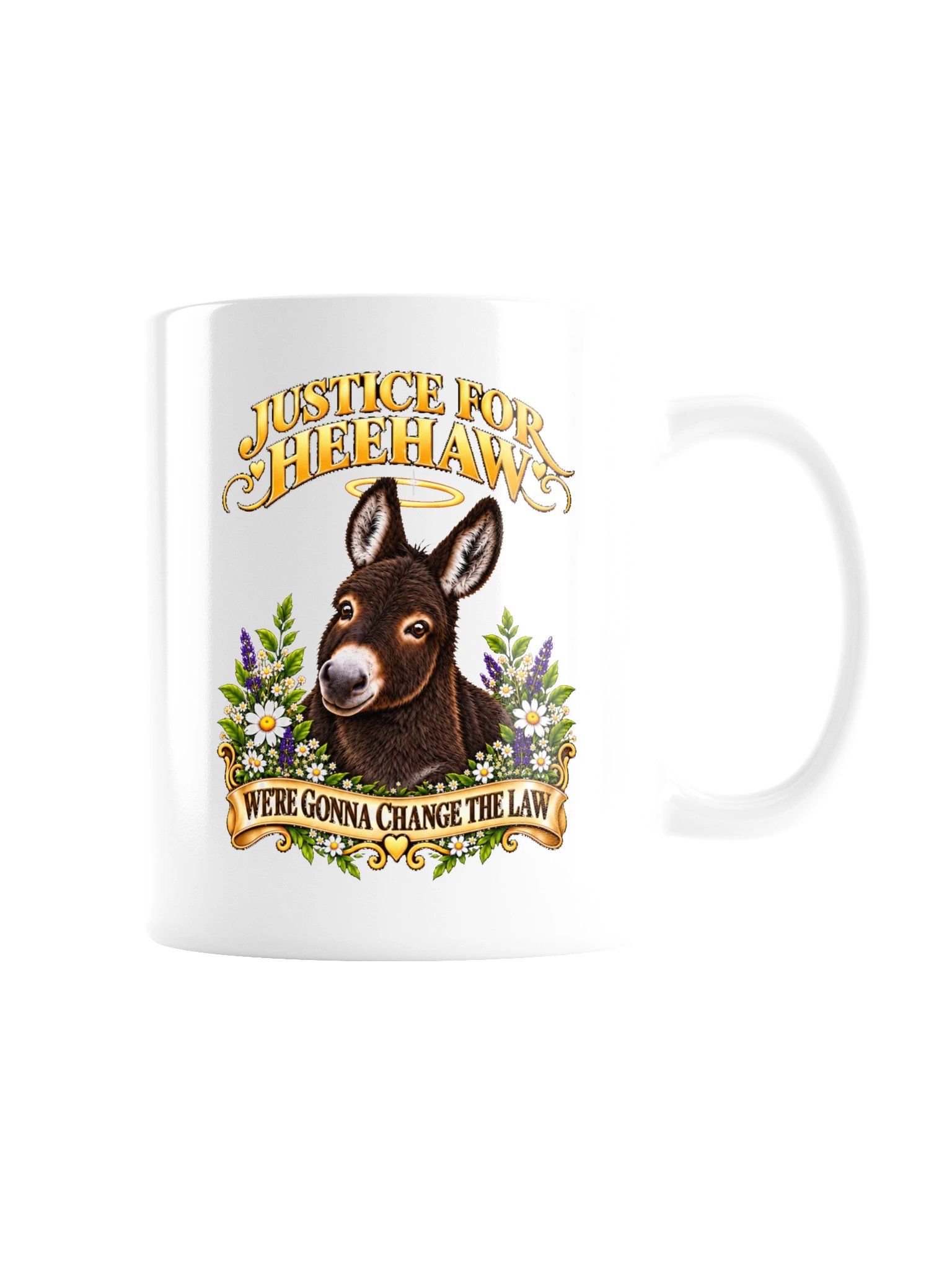 Justice For HeeHaw Floral Design Mug product image (3)