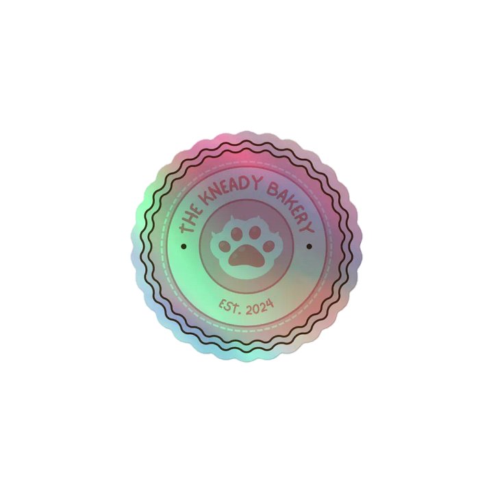 'The Kneady Bakery' Kiss-Cut Holographic Sticker product image (1)
