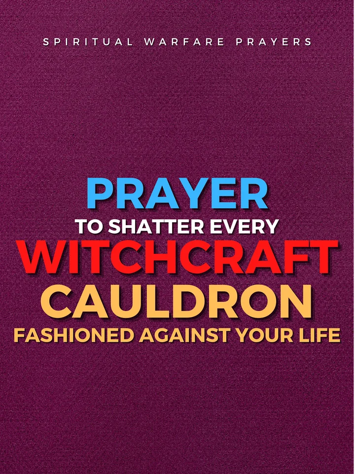 Prayer Against Witchcraft Cauldron product image (1)