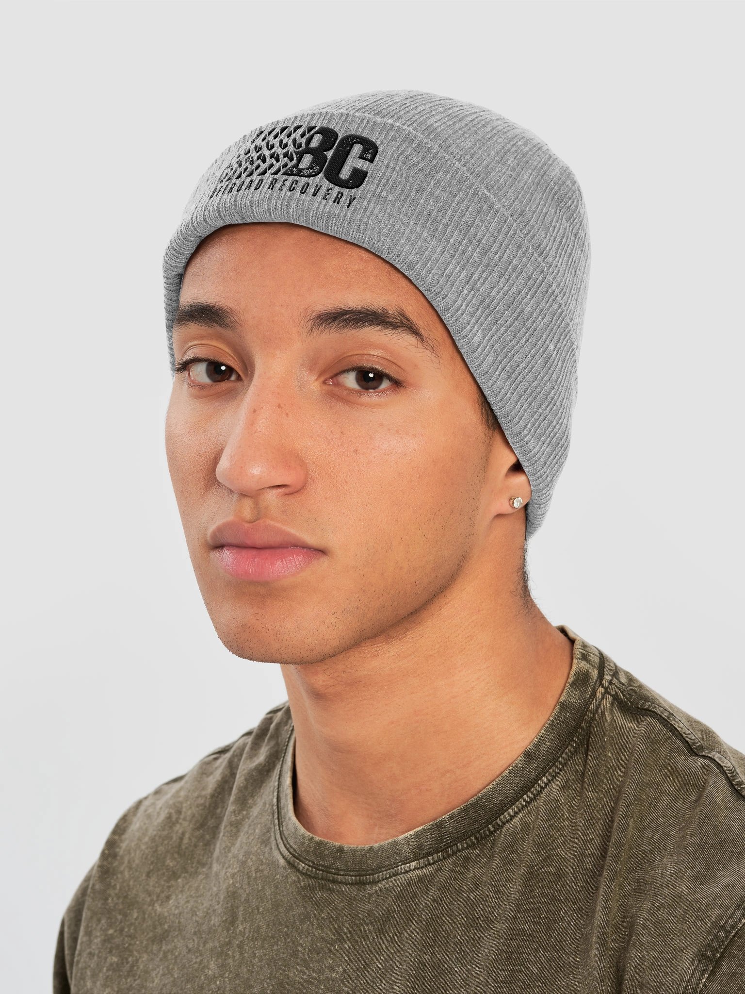 BC Off-Road Recovery Short Beanie — Black Logo product image (3)