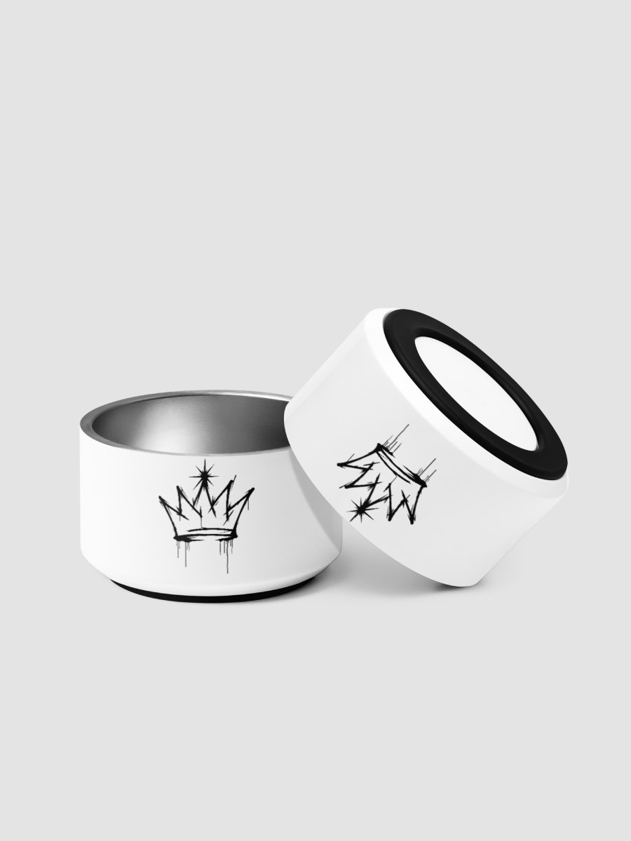 ONE KING Urban Crown Pet Bowl White product image (1)