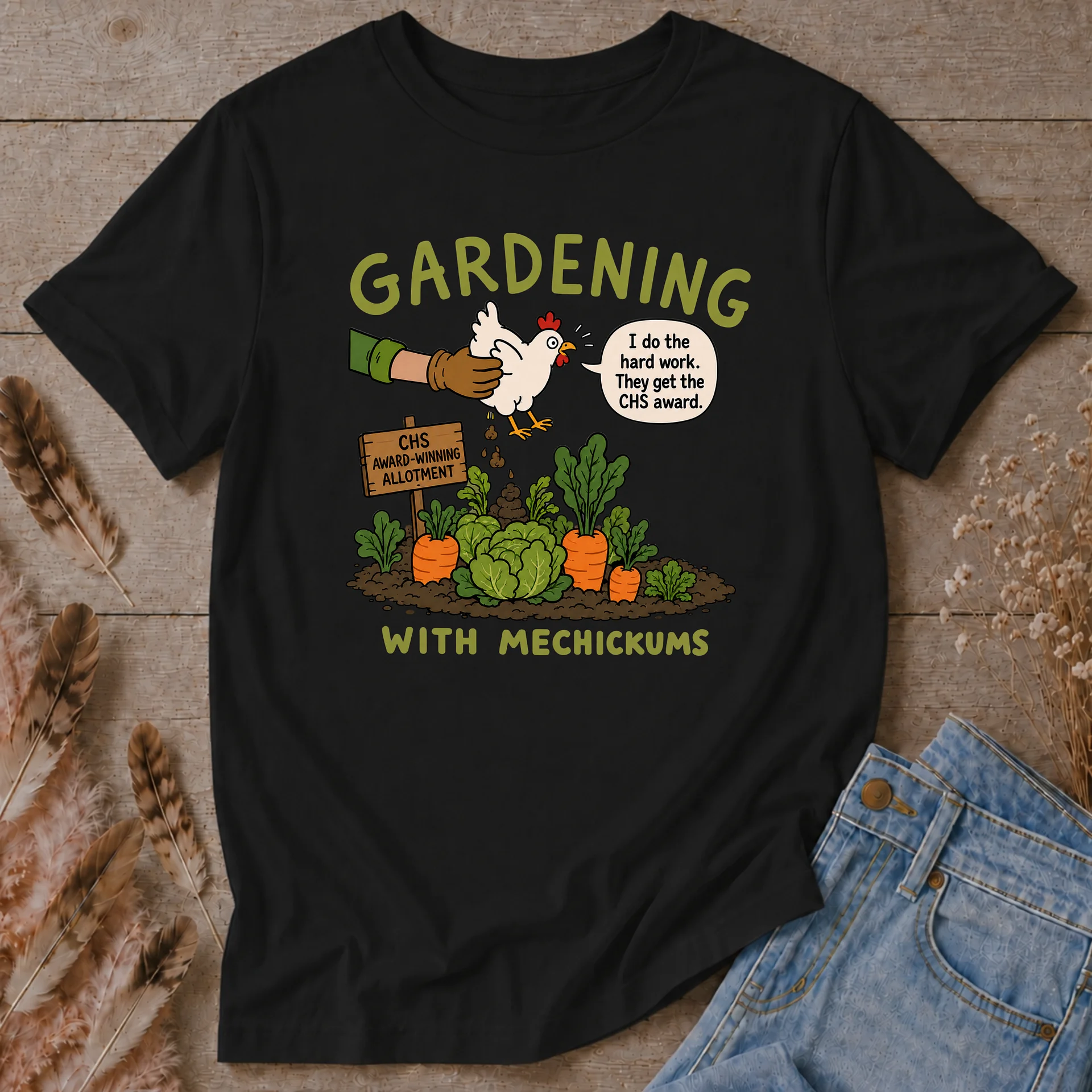 Award-Winning Allotment Chicken T-Shirt product image (1)