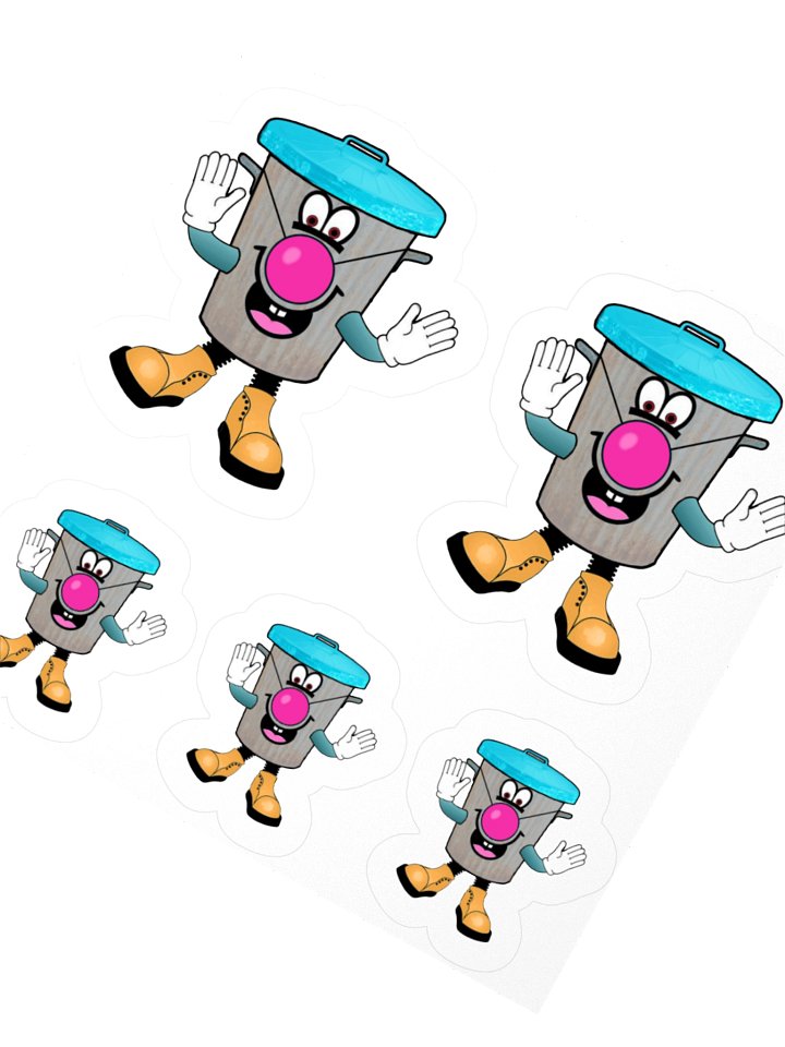 'Rusty Receptacle' Unique Character Stickers product image (2)