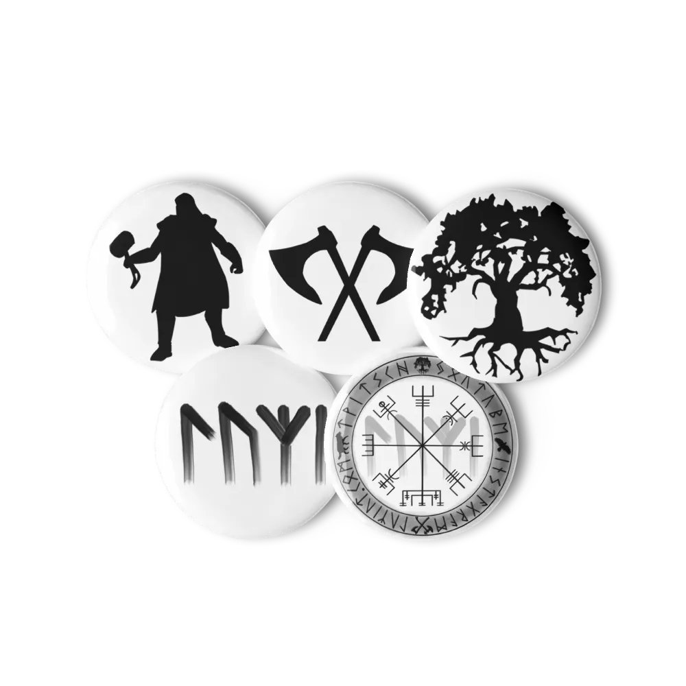 Set von Pin Buttons | Versch. Logos product image (6)
