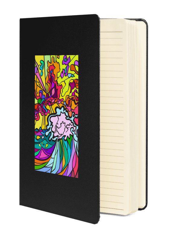 Vibrant Energy Hardcover Notebook – Wave at Sunset product image (2)