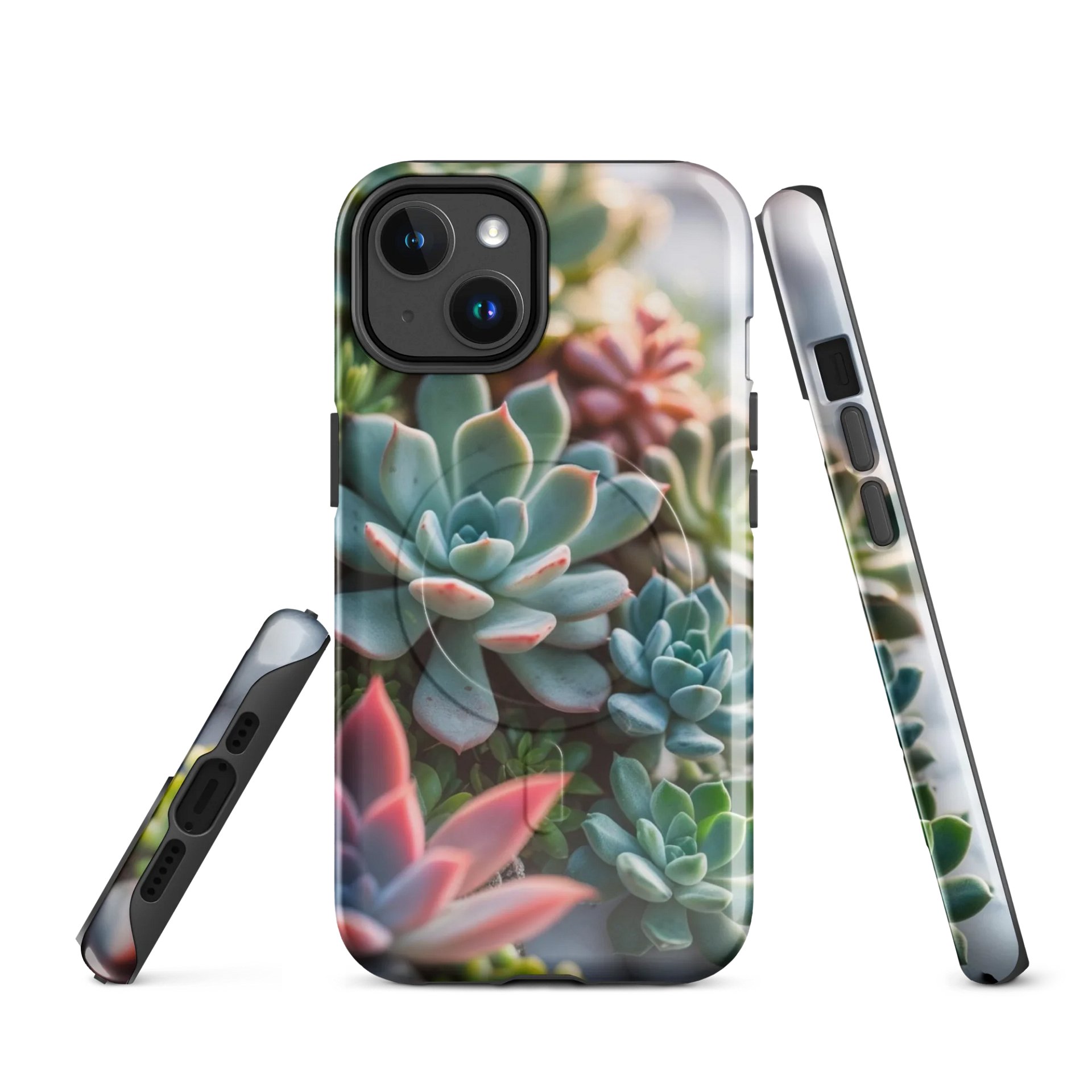 Succulent Serenade Tough Magnetic MagSafe® iPhone® 14, 15, 16, 17, Pro, Pro Max, Plus Cases. product image (1)