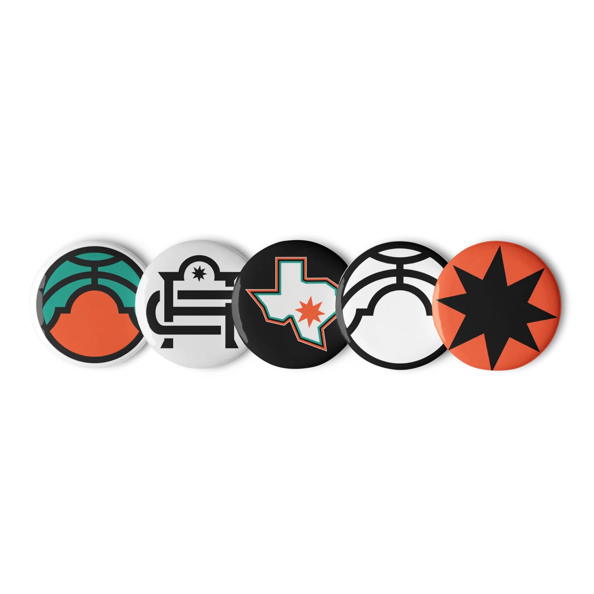 Alamo City Vaqueros 5-Piece Logo Set product image (1)