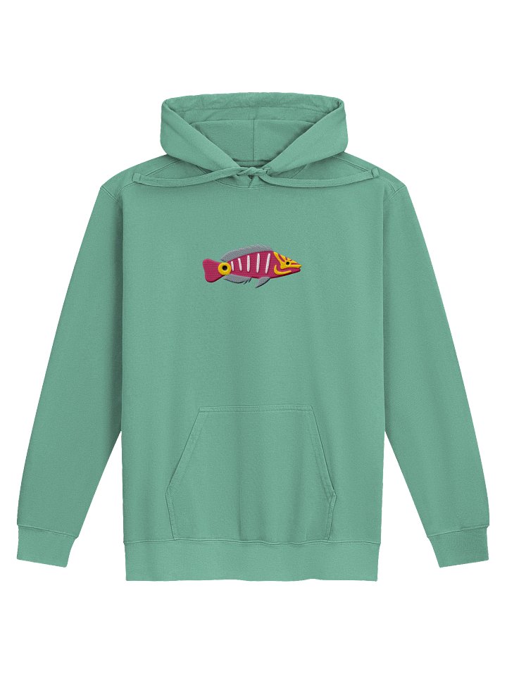 Mystery Wrasse Embroidered Hoodie | Saltwater Reef Aquarium Fish & Ocean Lover Apparel product image (13)