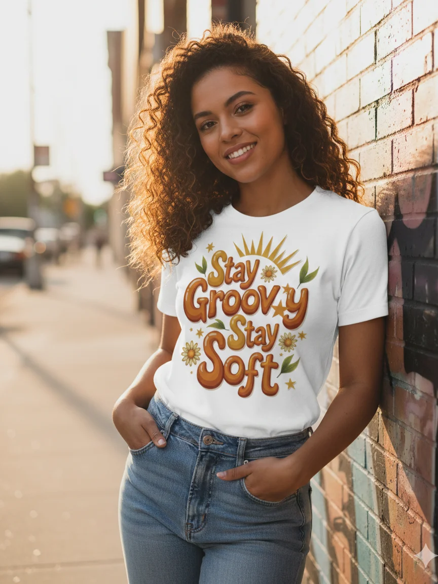 Groovy Vibes Retro T-Shirt product image (1)