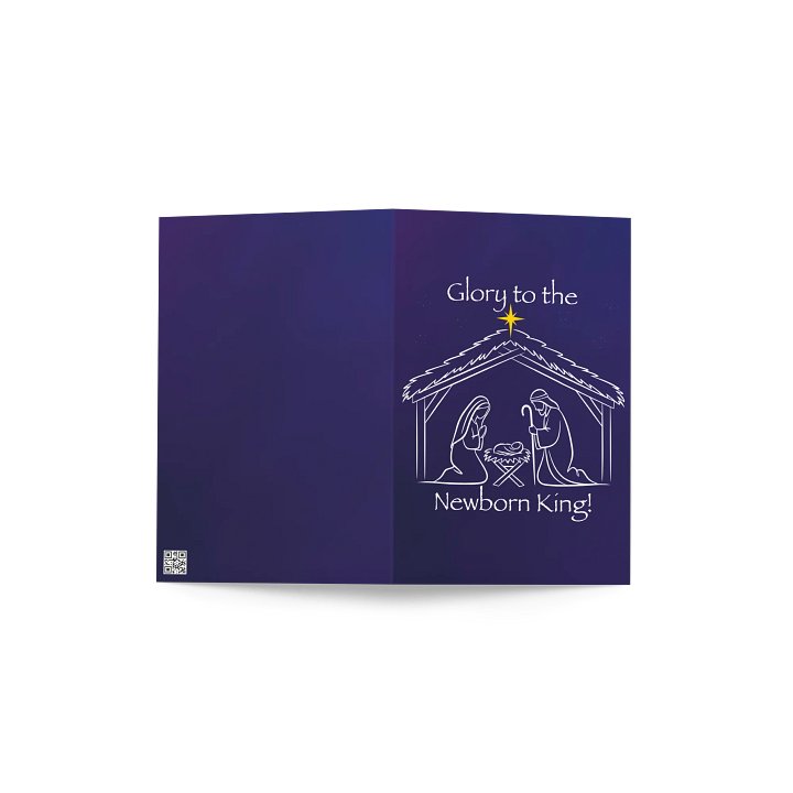 Glory to the Newborn King Greeting Card product image (2)