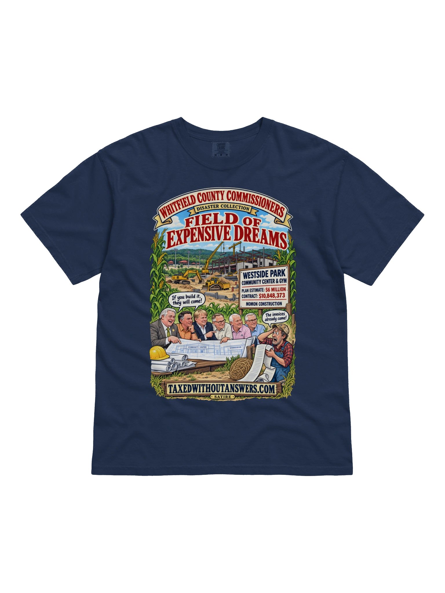 Westside Park shirt: “Field of Expensive Dreams” — Commissioners Disaster Collection product image (6)