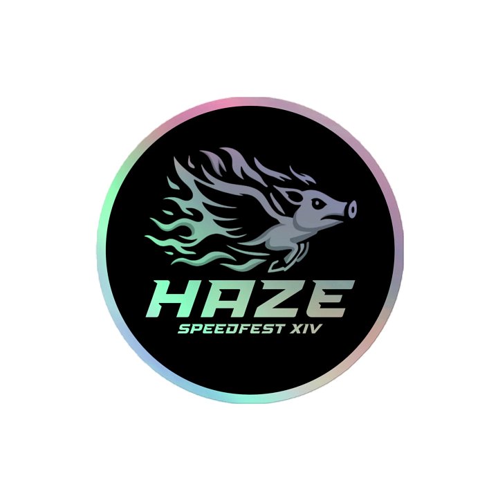 Holographic Haze Logo Circle Sticker product image (2)