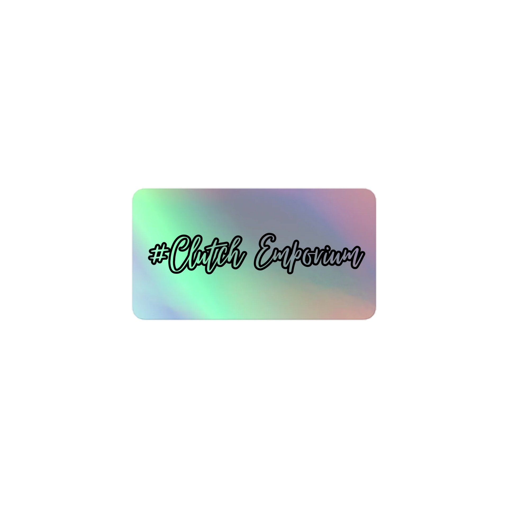 Clutch Sticker Holographic / Solid White product image (1)