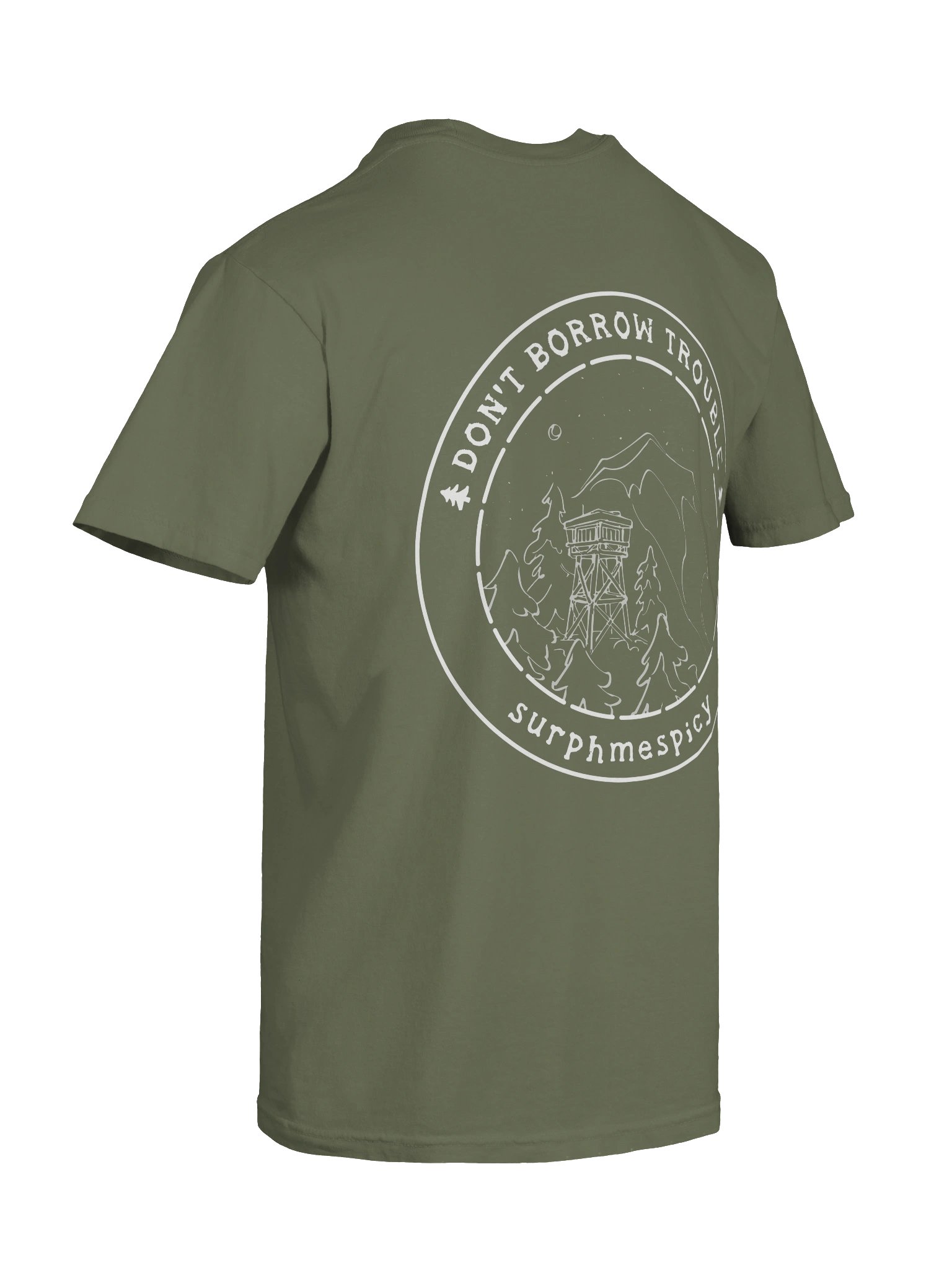 Don't Borrow Trouble Circle Tee product image (78)