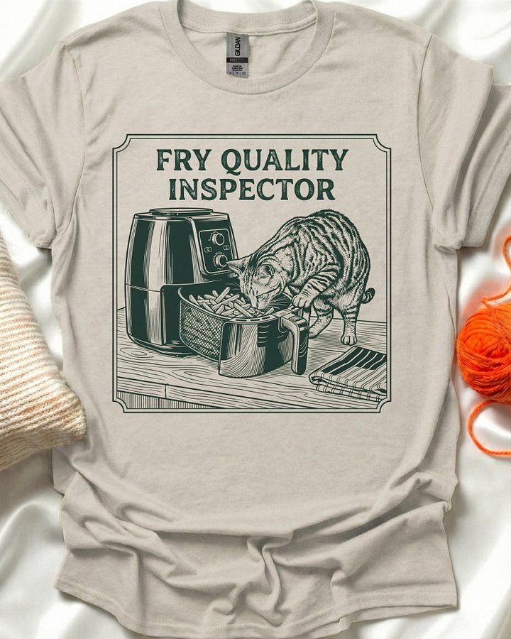 Fry Inspector Cat T-Shirt product image (1)
