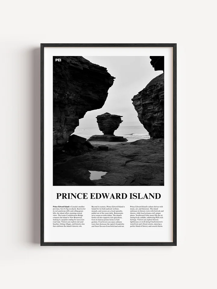 Prince Edward Island 01 Newspaper Poster | Framed product image (1)