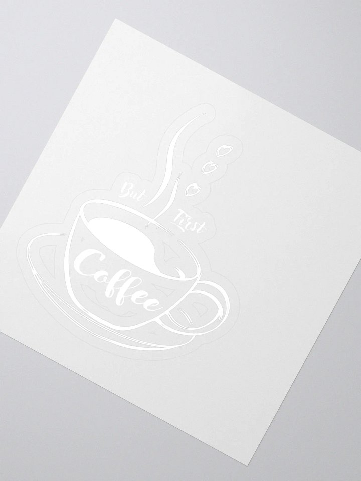 Steamy Coffee Kiss Cut Stickers product image (2)
