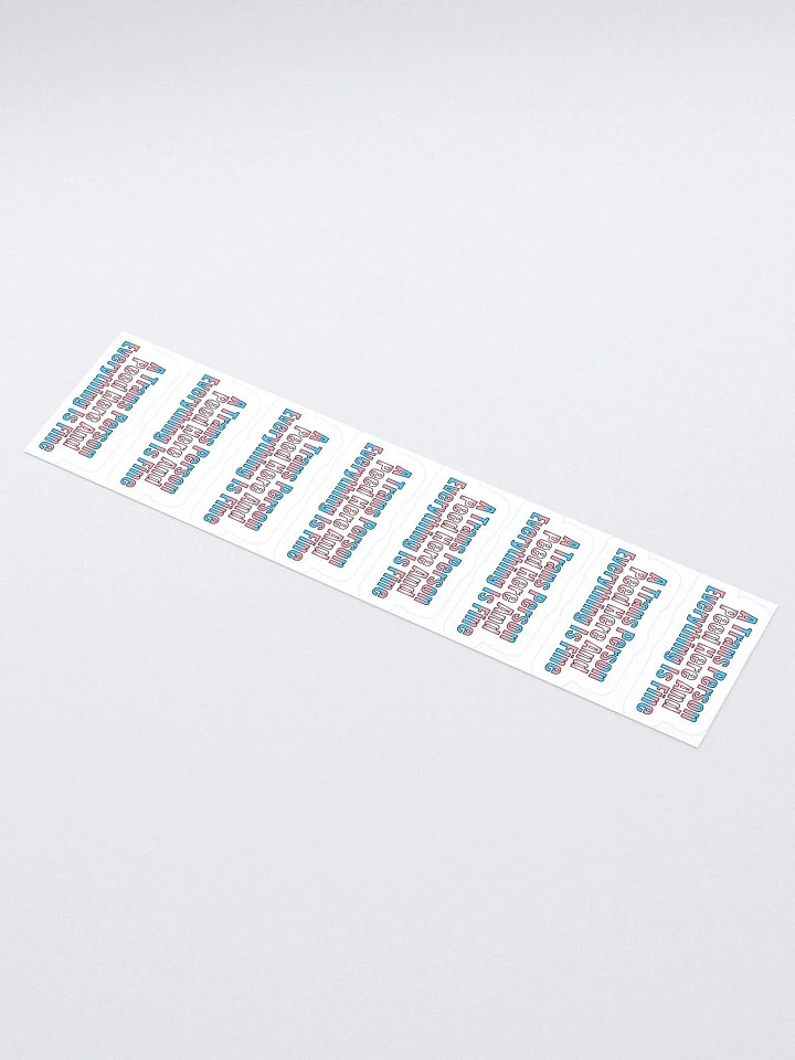 A Trans Person Peed Here Sticker Sheet product image (1)