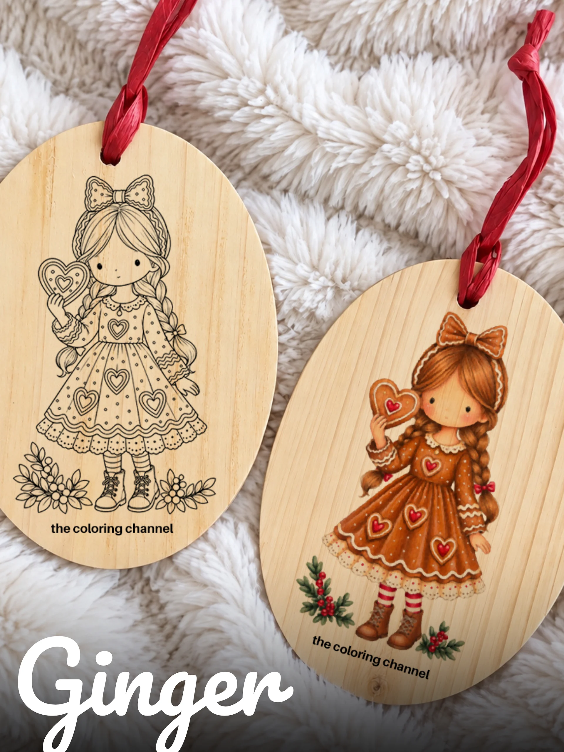 Ginger - Color Your Own Ornament product image (1)