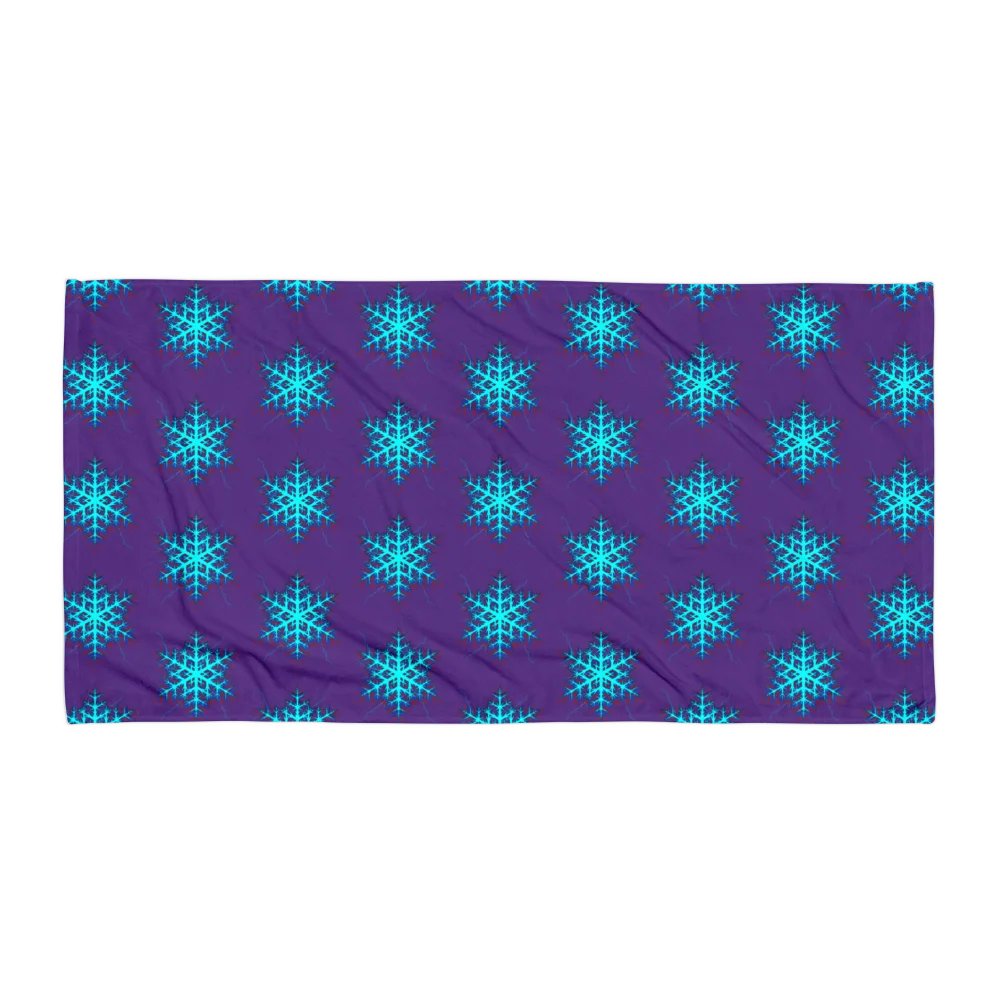 WICKED WINTERS ELECTRIC SNOWFLAKE TOWEL product image (1)