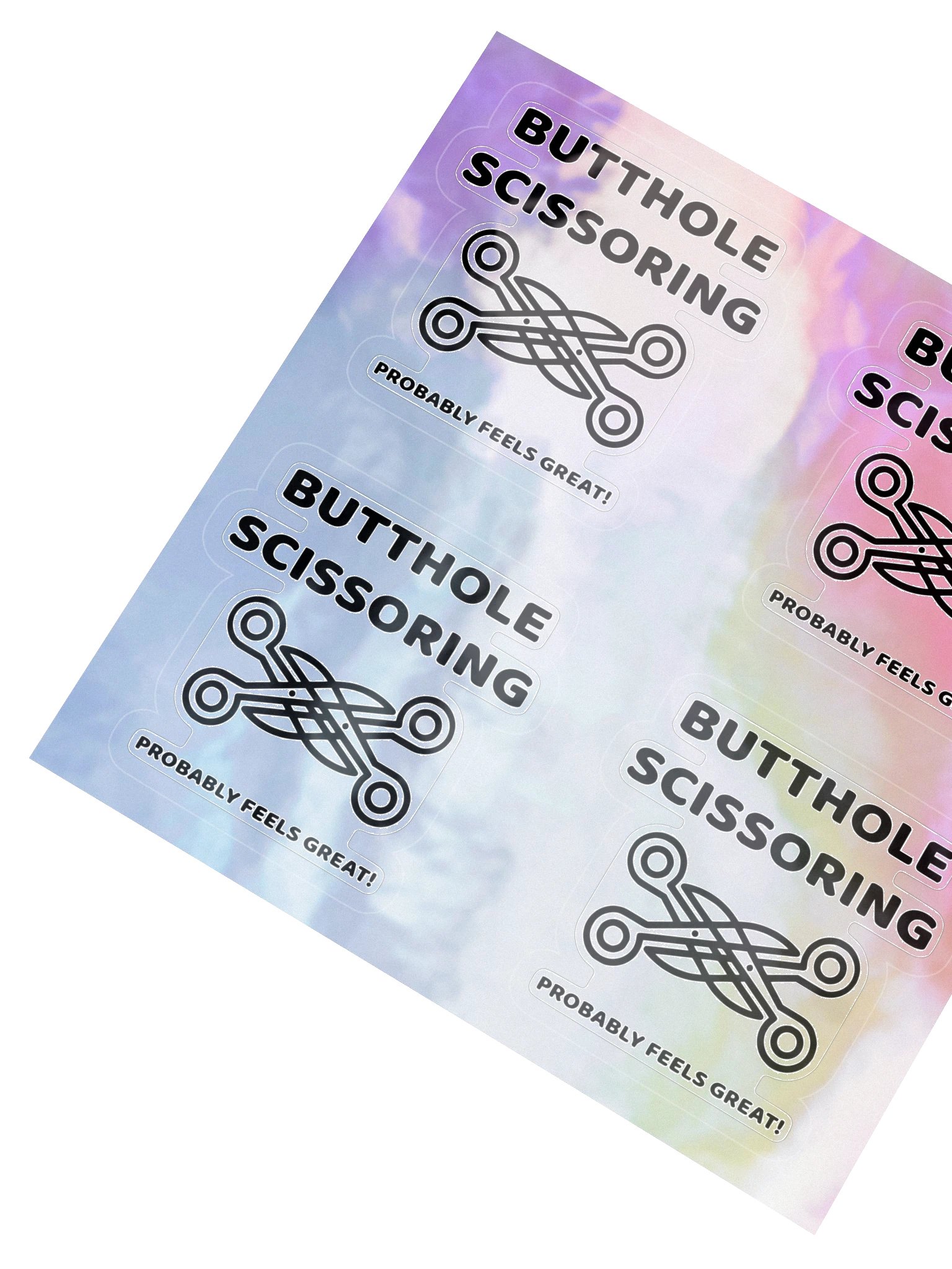 Butthole Scissoring — Holographic Four-Up Sheet product image (2)