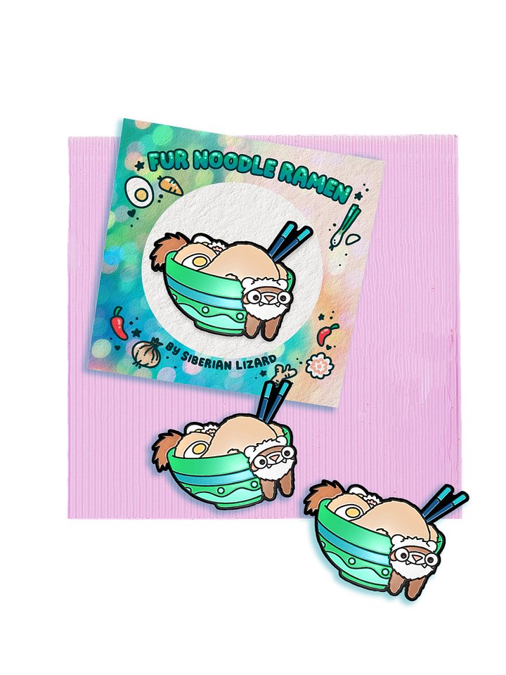 Ferret Ramen | Hard Enamel Pin product image (1)