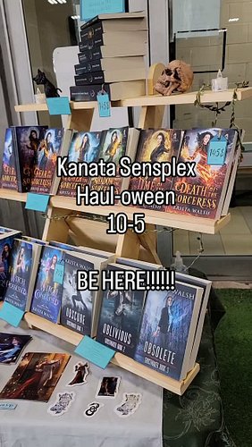 Where can you find me today? 

At Haul-oween, of course, because @fandomforgeevents puts on the best events!!

Kanata Sensple...