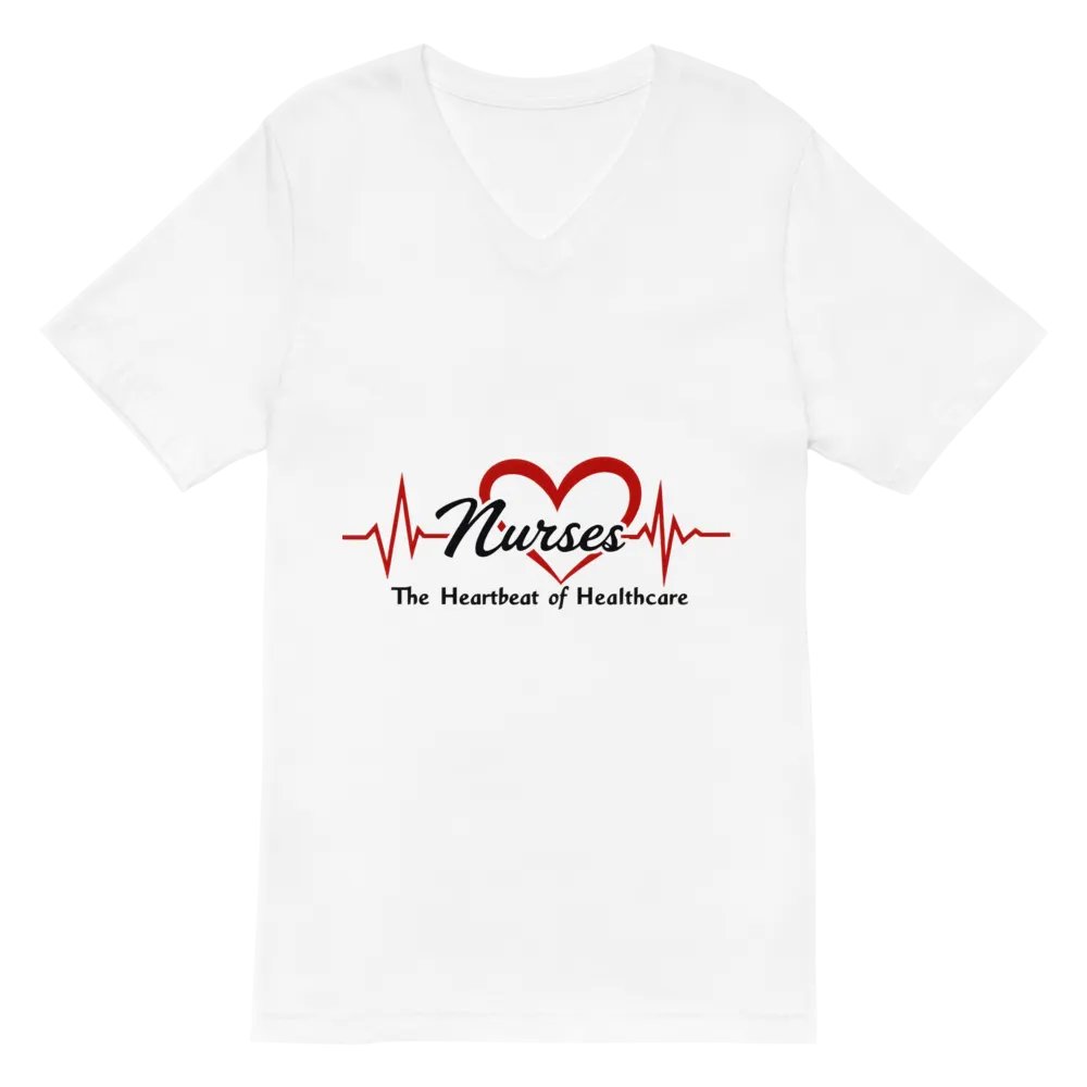 Heartbeat of Healthcare V-Neck Tee product image (2)