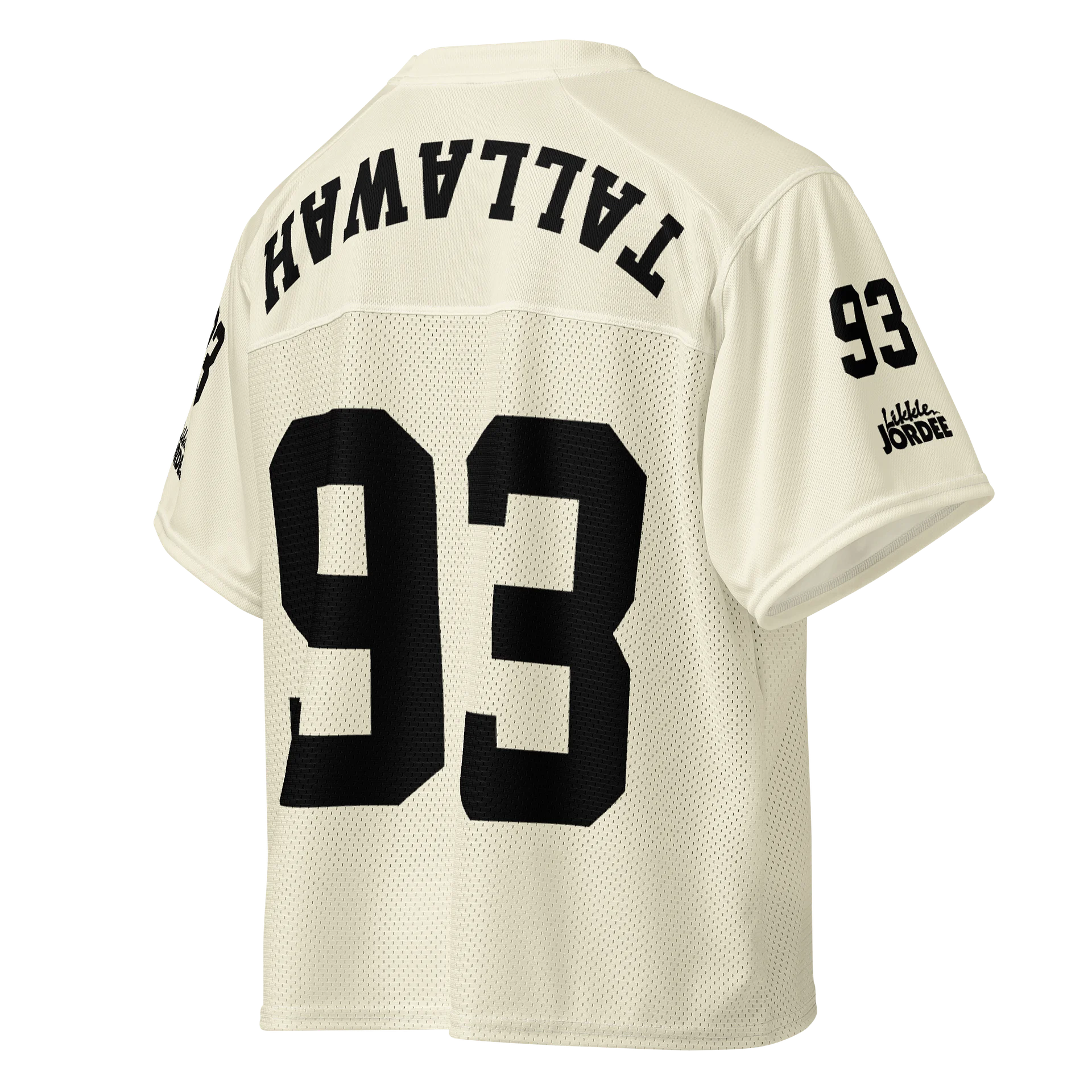 "likkle but TALLAWAH" Boxy Football Jersey product image (4)