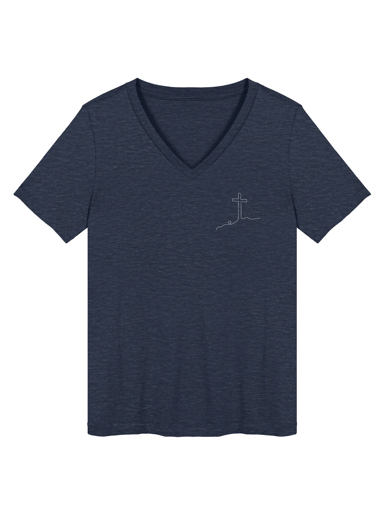 Ask Me About Jesus Relaxed V-Neck product image (2)