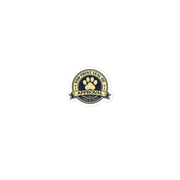 Paw Print Seal of Approval Die-Cut Sticker product image (1)