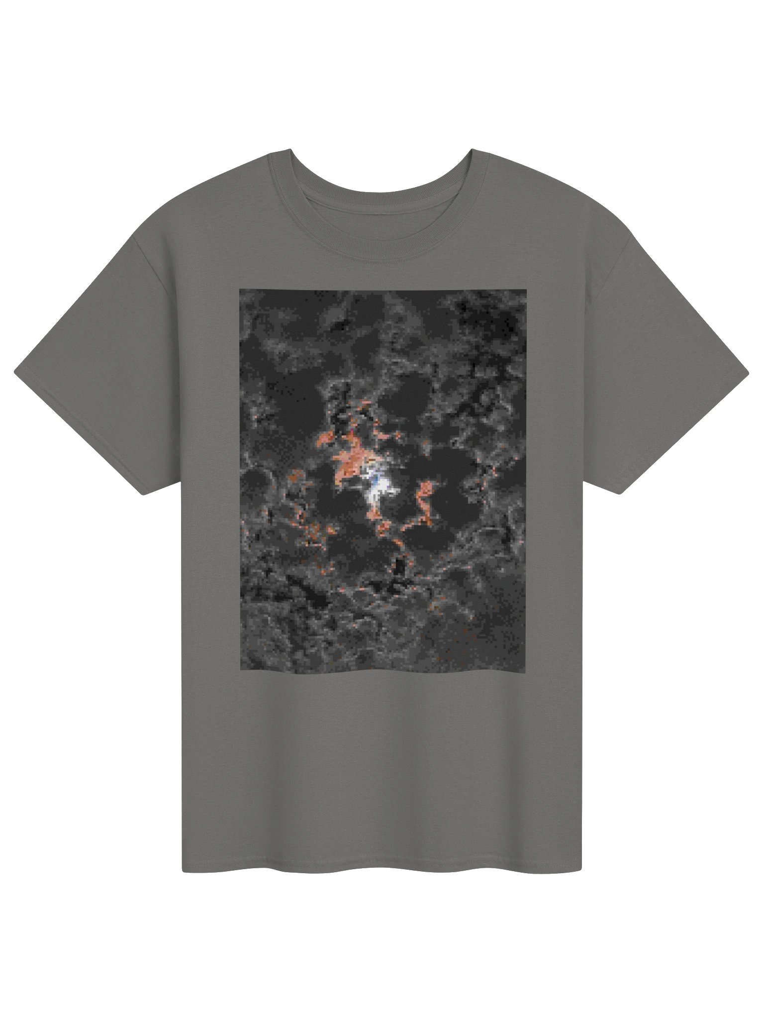 pixel clouded moon graphic tee product image (1)