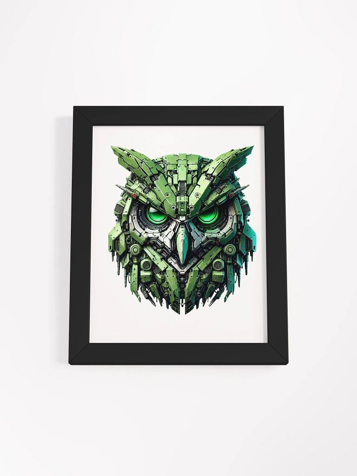 iron light green owl robot design product image (3)