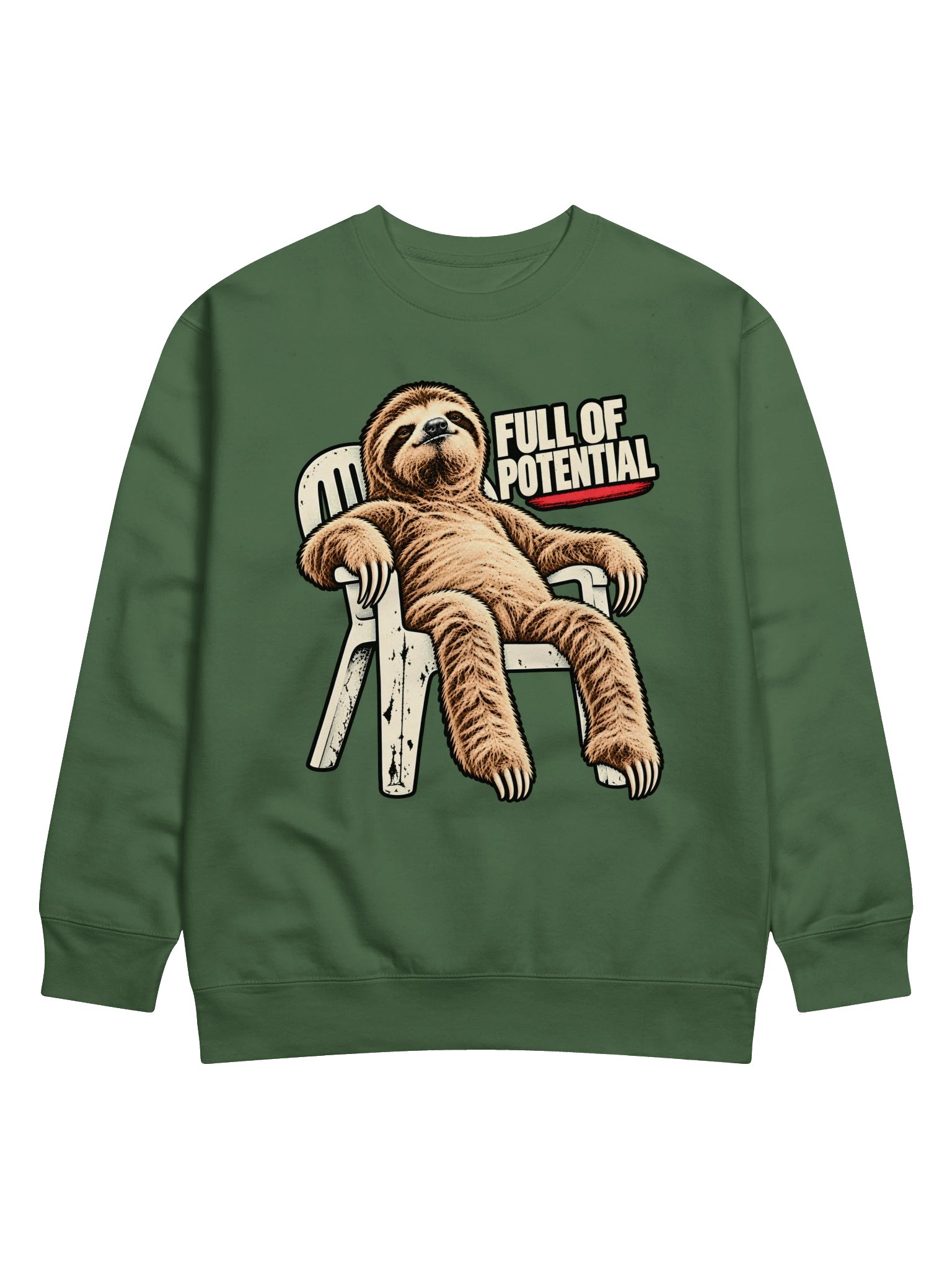 Sloth Full of Potential Premium Sweatshirt product image (22)