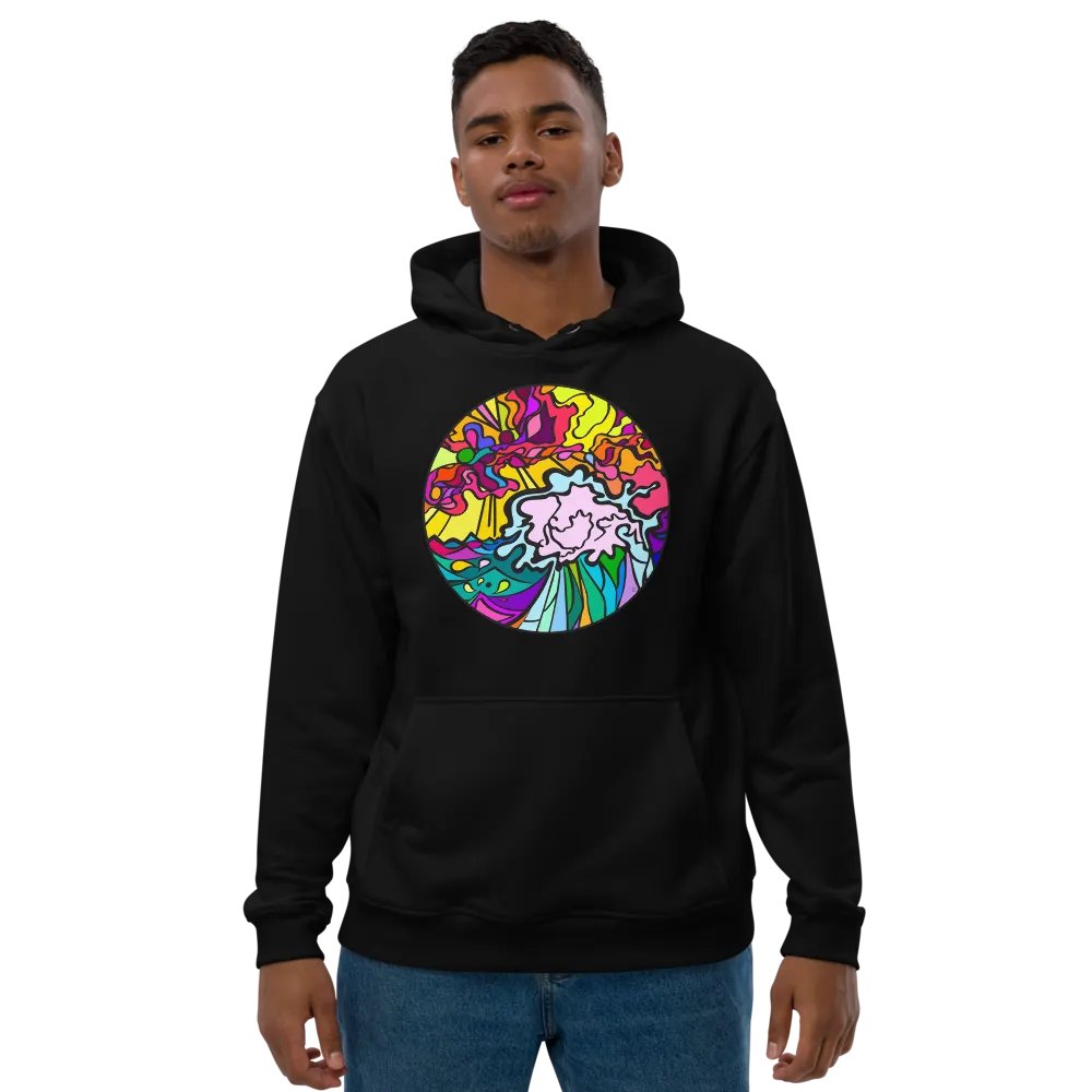 Vibrant Wave Eco Hoodie - Wave at Sunset product image (1)