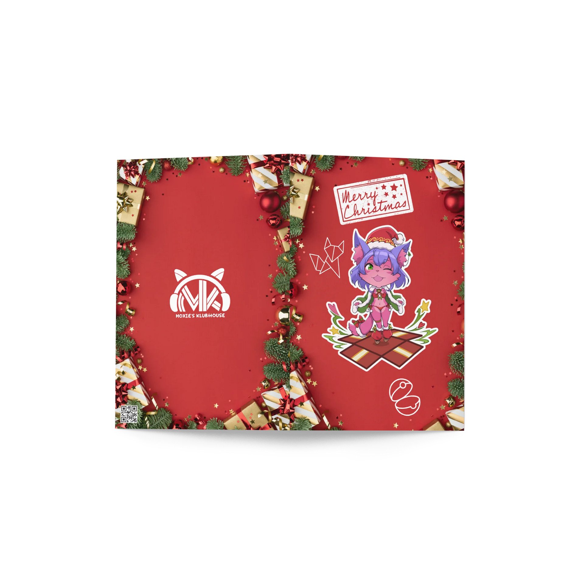 Open Present Moxie Christmas Card 2025 product image (4)