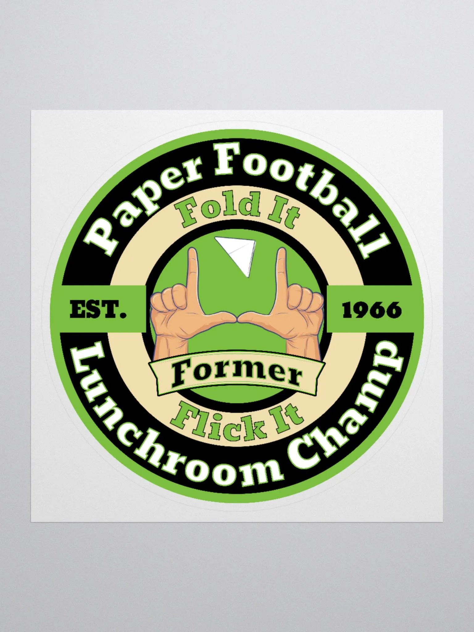 Paper Football Champ Sticker product image (1)