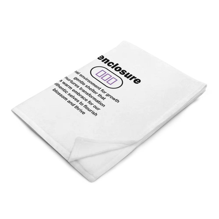 enclosure blanket - light purple line product image (1)