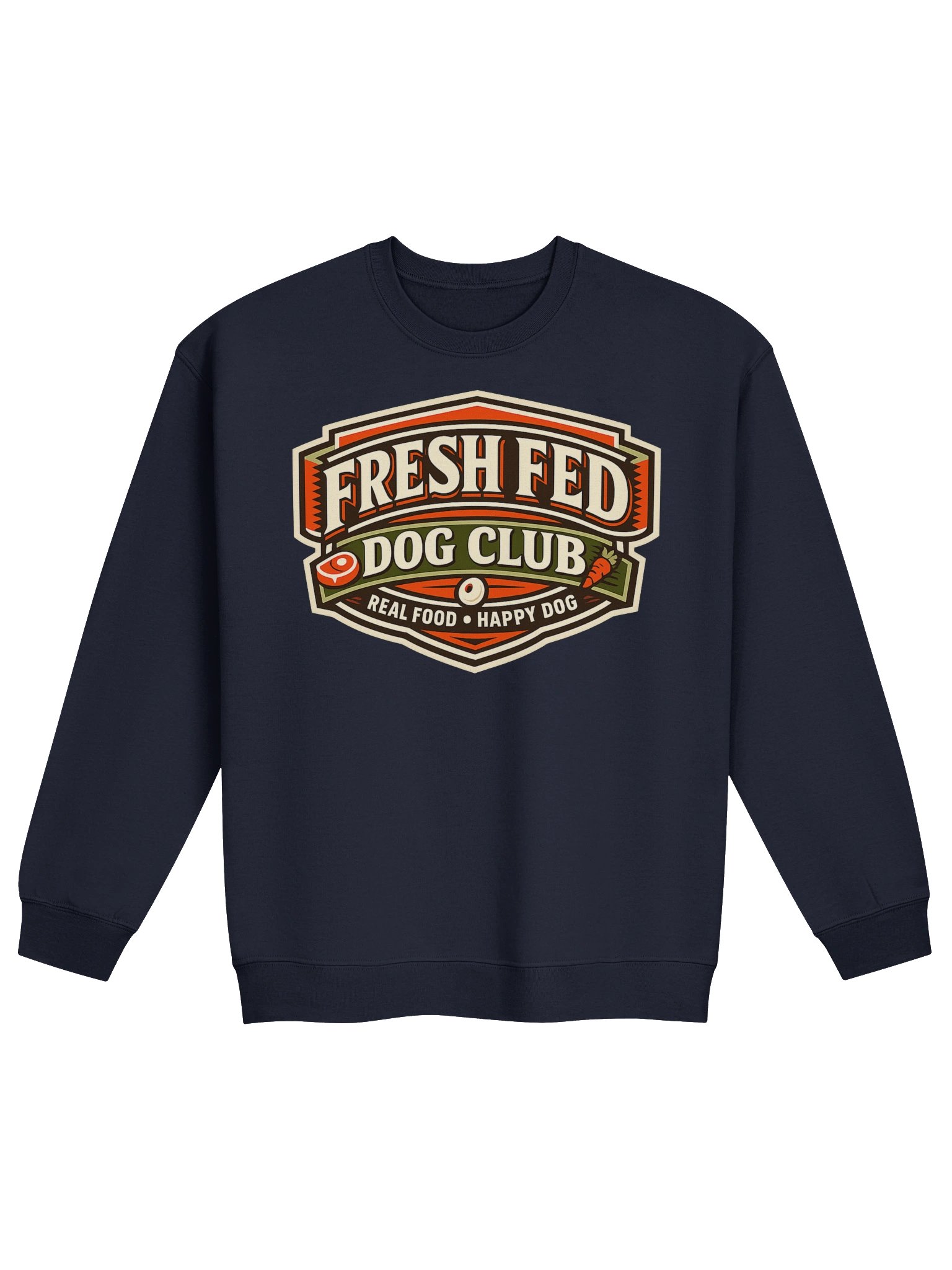 Fresh Fed Dog Club Crewneck Sweatshirt – Raw Fed Dog Lover Gift. product image (2)