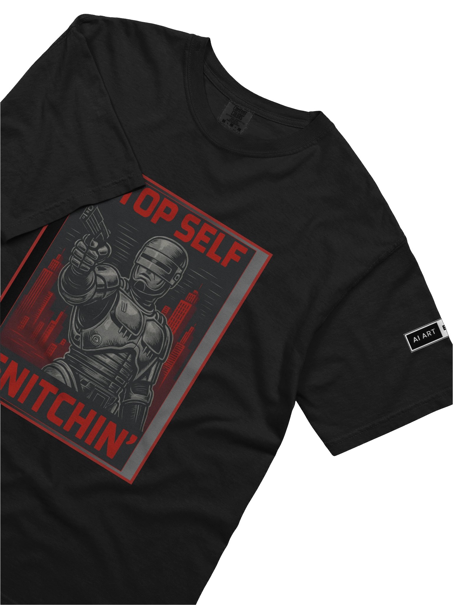 "SELF STOP SNITCHIN'" 100% cotton T-shirt product image (3)