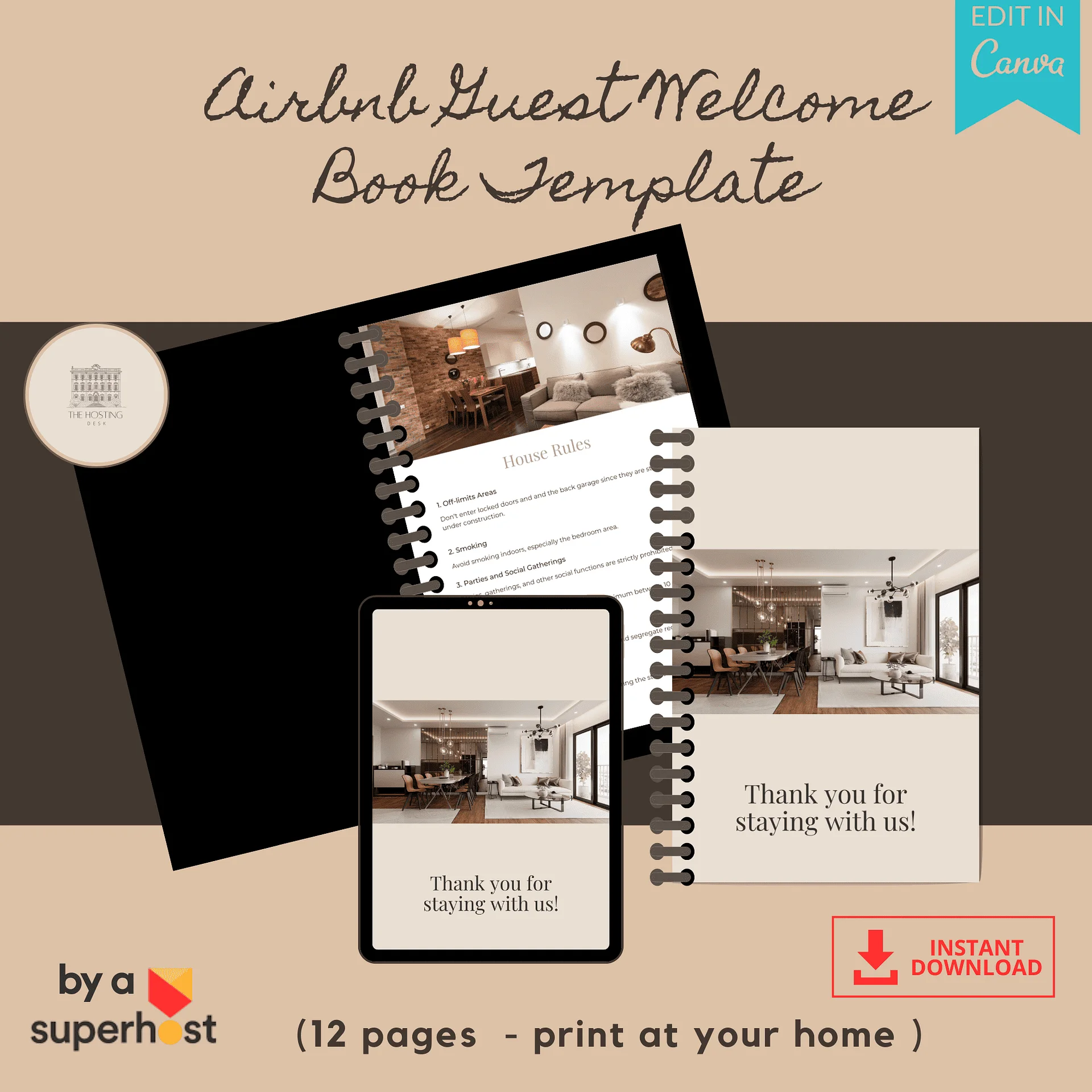 Airbnb Welcome Book Template product image (6)