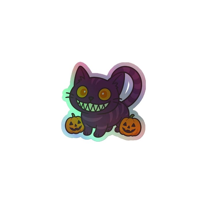 Purrfectly Mischievous Holographic Sticker Sheet product image (1)